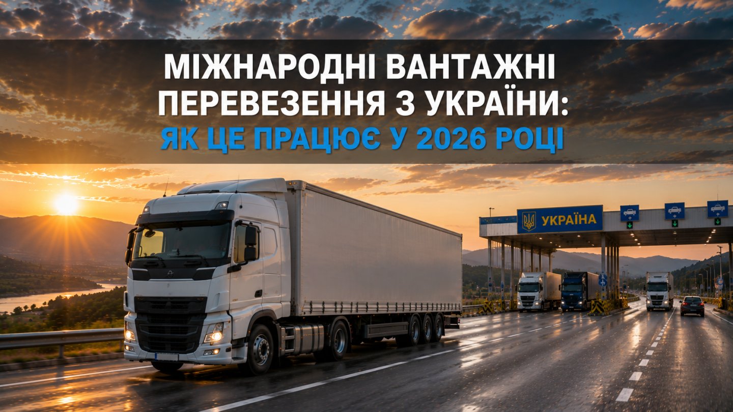 Міжнародні вантажні перевезення з України: як це працює у 2026