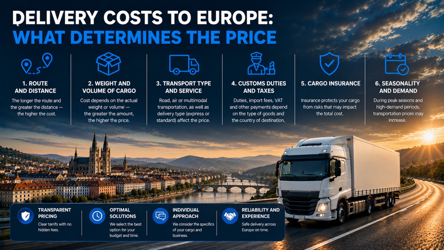 What Delivery to Europe Costs: Options Compared and How Not to Overpay