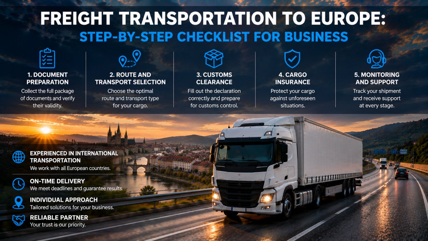 Shipping Cargo to Europe: A Step-by-Step Organisation Checklist