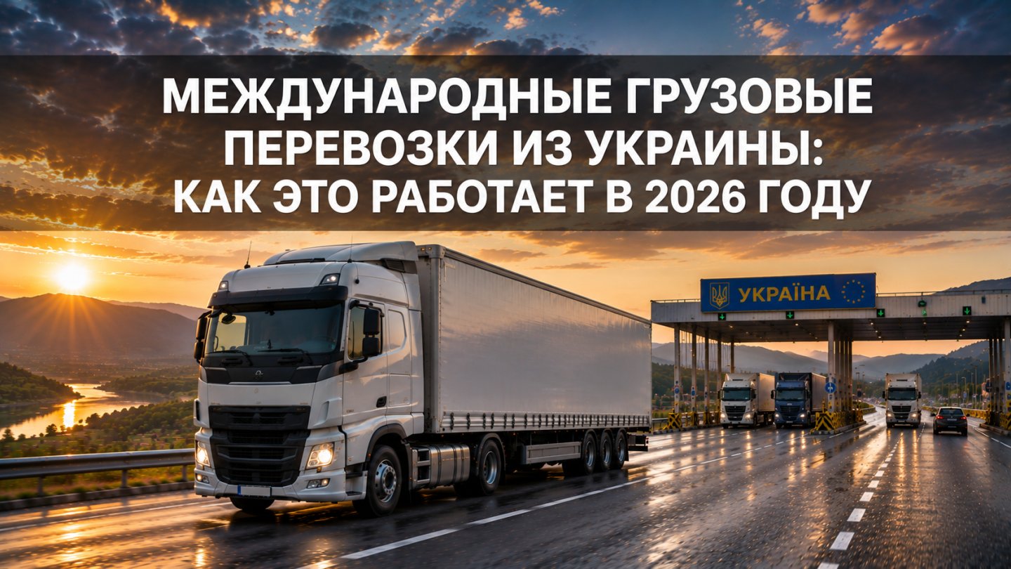 Международные грузовые перевозки из Украины: как это работает в 2026